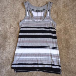 Black, white, and grey tank top